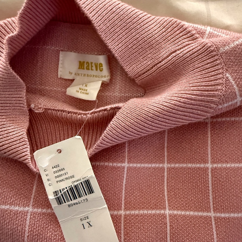 Anthropologie - Maeve Mock-Neck Sweater Top - Picture 3 of 5